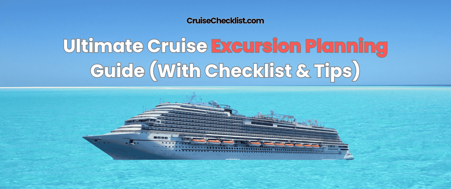 Cruise port destination with shore excursions and boats